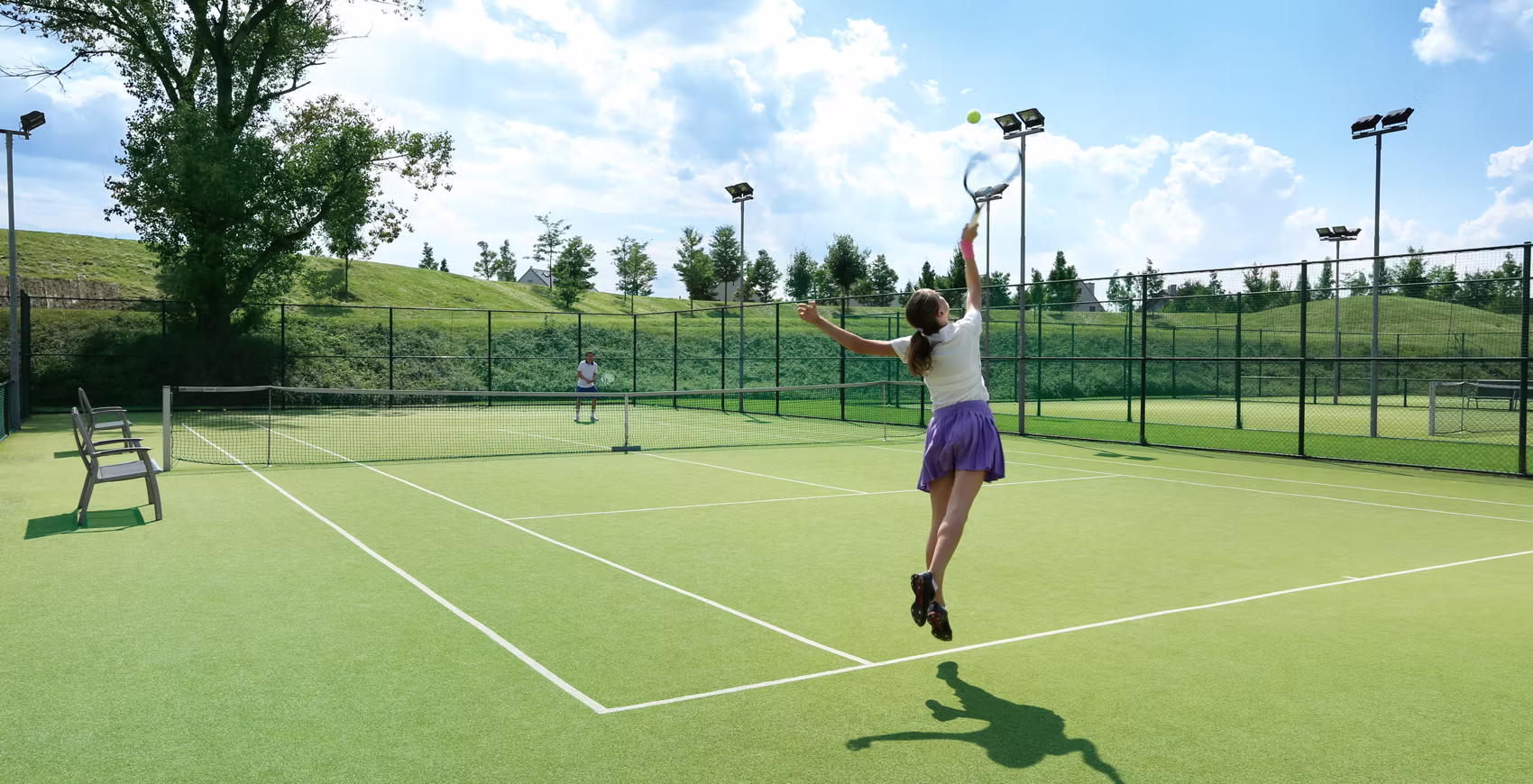 Sports field background
